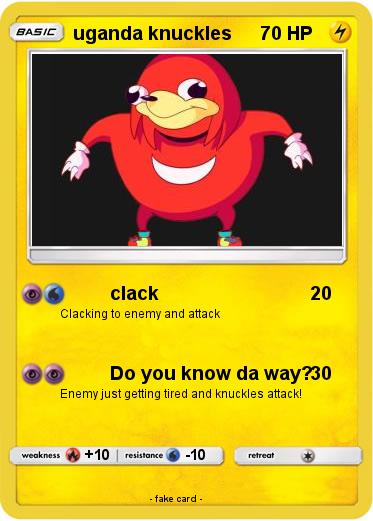 Pokemon uganda knuckles
