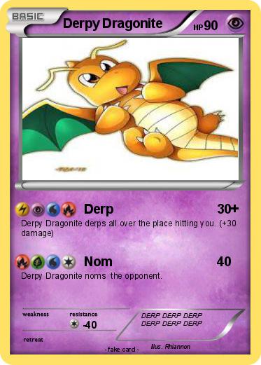 Pokemon Derpy Dragonite