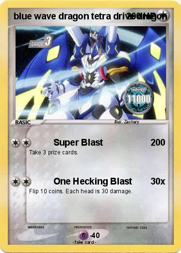 Pokemon blue wave dragon tetra drive dragon