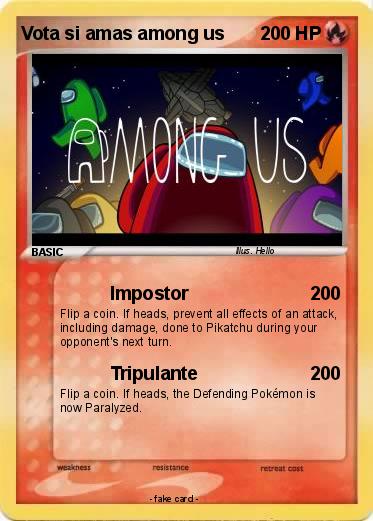 Pokemon Vota si amas among us