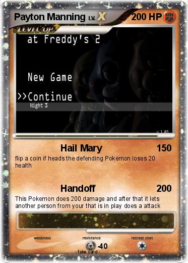 Pokemon Payton Manning