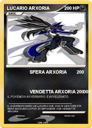 Pokemon LUCARIO ARXORIA