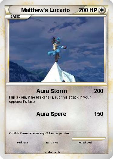 Pokemon Matthew's Lucario