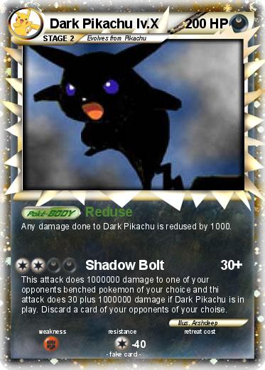 Pokemon Dark Pikachu lv.X