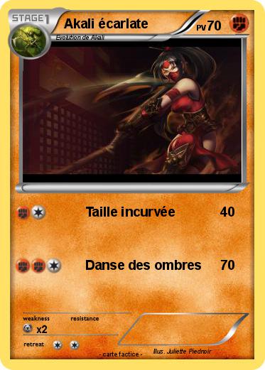 Pokemon Akali écarlate