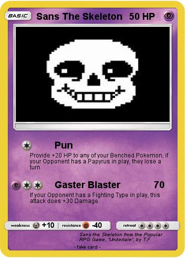 Pokemon Sans The Skeleton