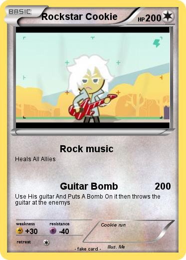 Pokemon Rockstar Cookie