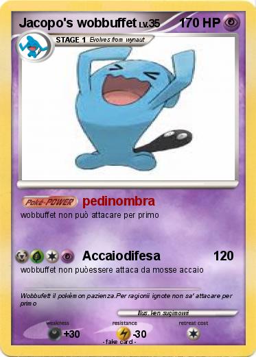 Pokemon Jacopo's wobbuffet