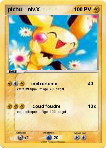 Pokemon pichu    niv.X