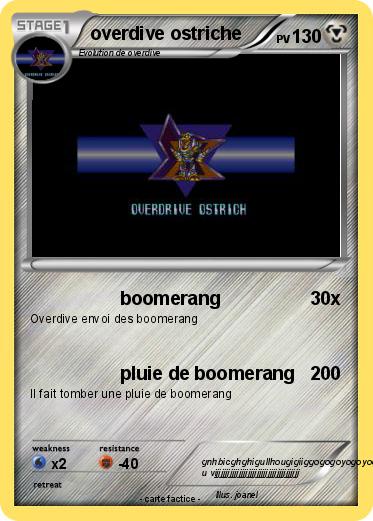 Pokemon overdive ostriche