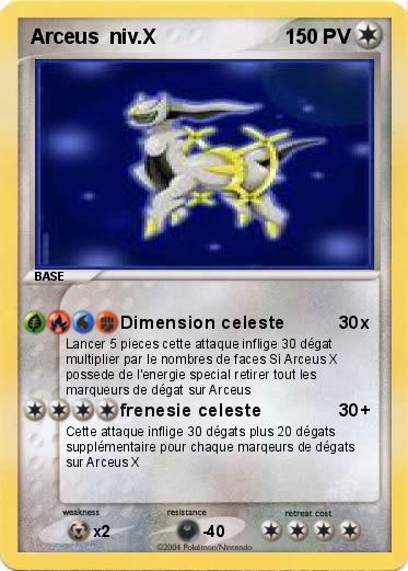 Pokemon Arceus  niv.X