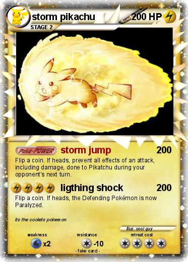 Pokemon storm pikachu