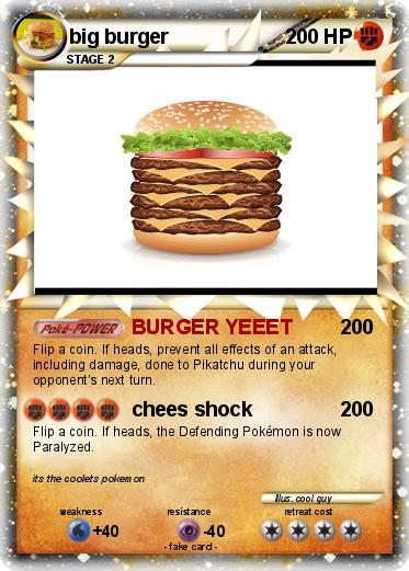 Pokemon big burger