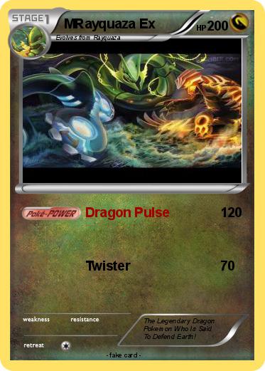 Pokemon MRayquaza Ex