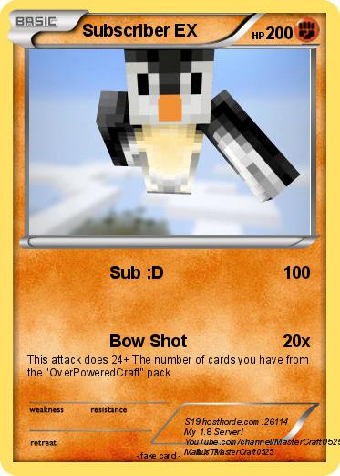 Pokemon Subscriber EX