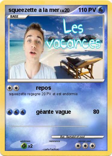 Pokemon squeezette a la mer