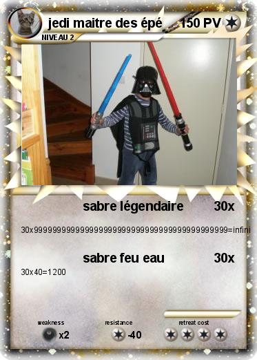 Pokemon jedi maitre des épé