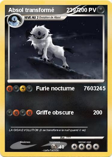 Pokemon Absol transformé        2397
