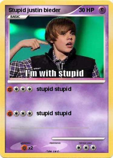 Pokemon Stupid justin bieder