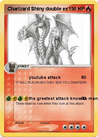 Pokemon Charizard Shiny double ex