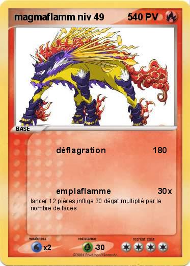 Pokemon magmaflamm niv 49         5     