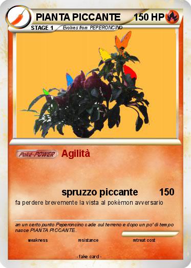 Pokemon PIANTA PICCANTE