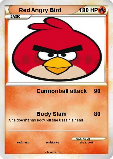 Pokemon Red Angry Bird