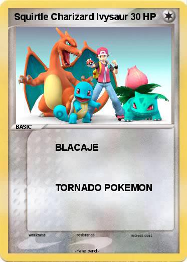 Pokemon Squirtle Charizard Ivysaur
