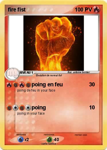 Pokemon fire fist