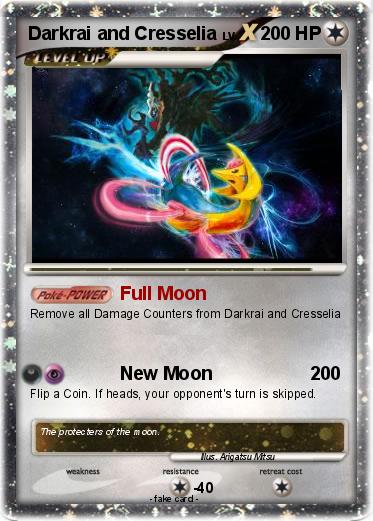 Pokemon Darkrai and Cresselia