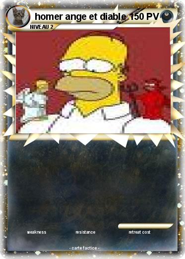 Pokemon homer ange et diable