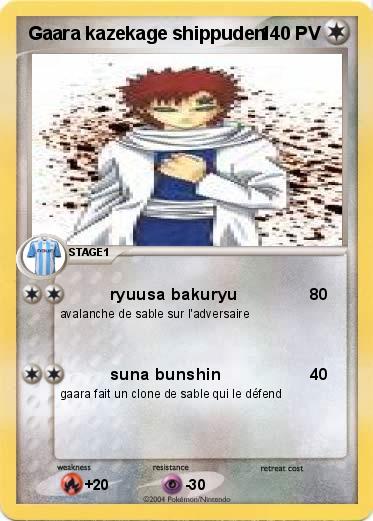 Pokemon Gaara kazekage shippuden