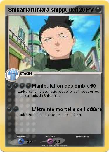 Pokemon Shikamaru Nara shippuden