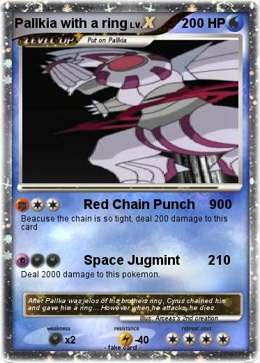 Pokemon Pallkia with a ring