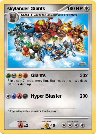 Pokemon skylander Giants