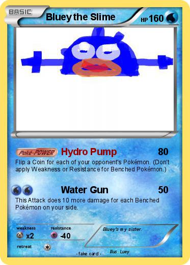 Pokemon Bluey the Slime