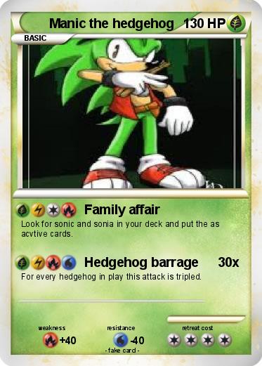 Pokemon Manic the hedgehog