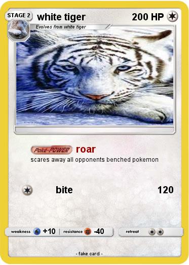 Pokemon white tiger