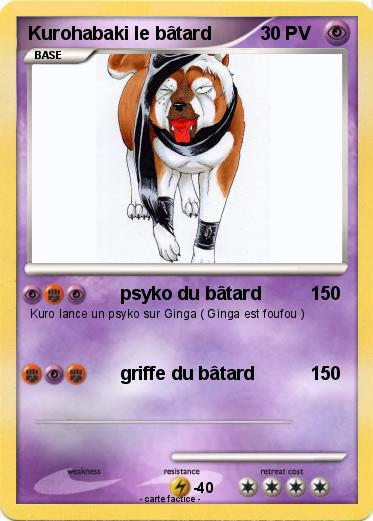 Pokemon Kurohabaki le bâtard