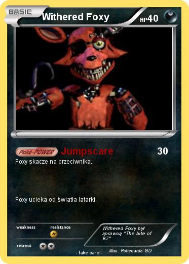 Pokemon Withered Foxy