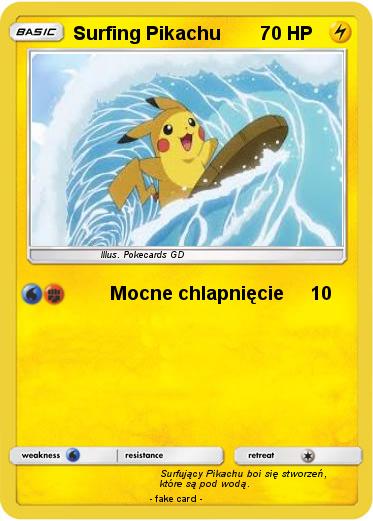 Pokemon Surfing Pikachu