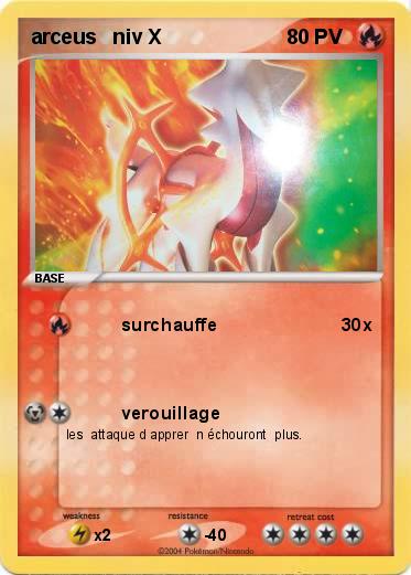 Pokemon arceus   niv X