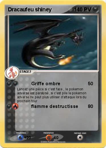 Pokemon Dracaufeu shiney 