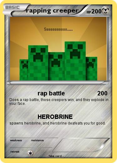 Pokemon rapping creeper