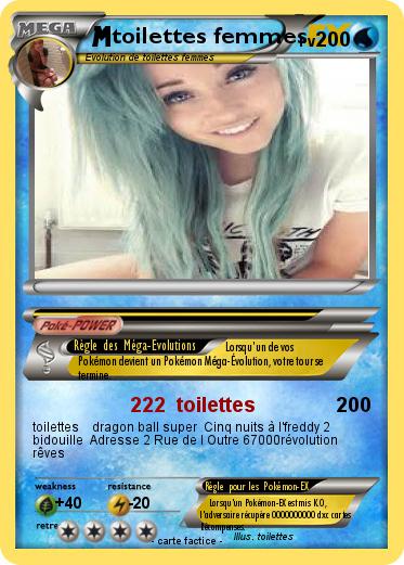 Pokemon toilettes femmes