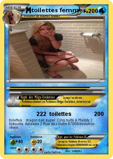 Pokemon toilettes femmes
