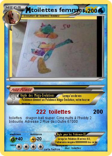 Pokemon toilettes femmes