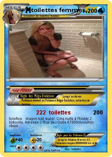 Pokemon toilettes femmes