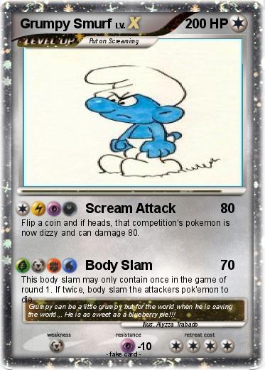 Pokemon Grumpy Smurf
