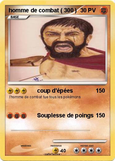 Pokemon homme de combat ( 300 )